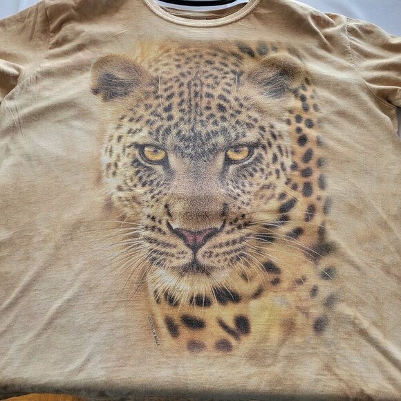 The Mountain Leopard Animal Graphic AOP Acid Wash Brown (Size XL) - Picture 11 of 14